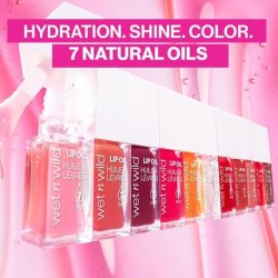 Wet N Wild Tinted Lip Oil Nourishing Non-Sticky Pink Lip Gloss Powered By 7
