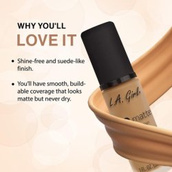 LA Girl PRO.matte HD Long Wear Matte Foundation GLM675 Medium Beige