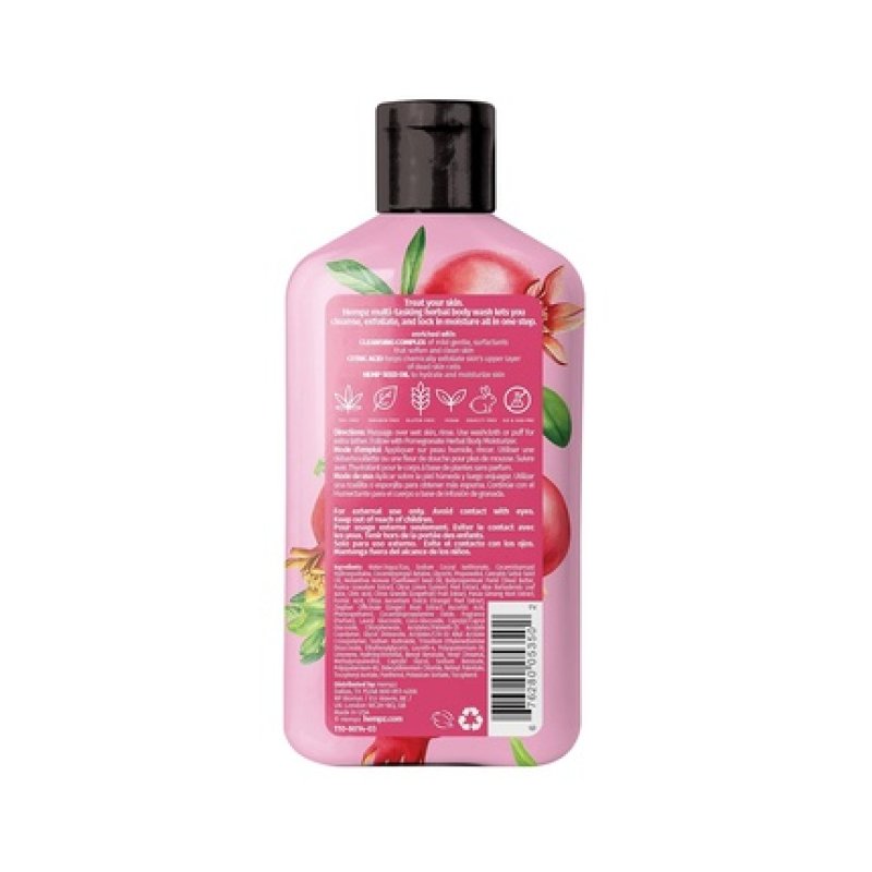 Hempz Body Wash Pomegranate Hydrating for Sensitive Skin