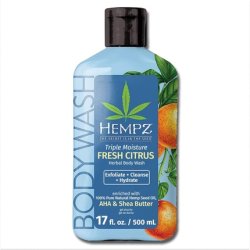Hempz Triple Moisture Body Wash Grapefruit & Peach Hydrating for Sensitive Skin