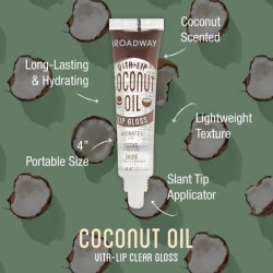 Ruby Kisses Broadway Vita-Lip Clear Lip Gloss with Coconut Oil