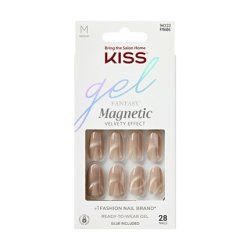 Kiss Gel Fantasy Magnetic Gel Nails Drama - 28 Pieces