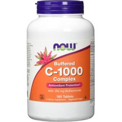 NOW Buffered Vitamin C-1000 180 Tablets