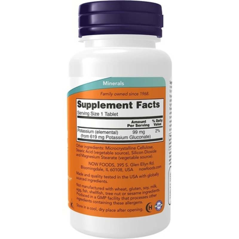 NOW Foods Potassium Gluconate 100 CT