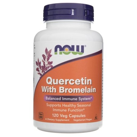 NOW Foods Quercetin with Bromelain 120 Capsules