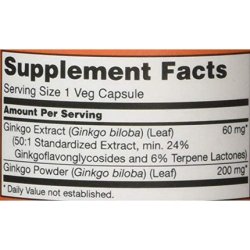 Now Foods Ginkgo Biloba Capsules 0.05kg