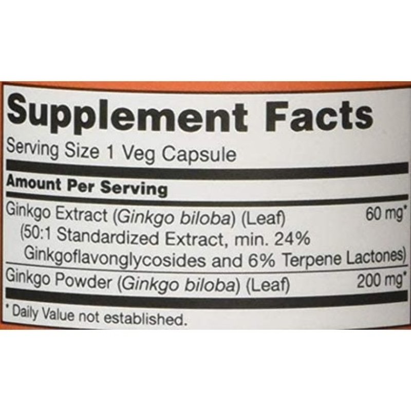 Now Foods Ginkgo Biloba Capsules 0.05kg