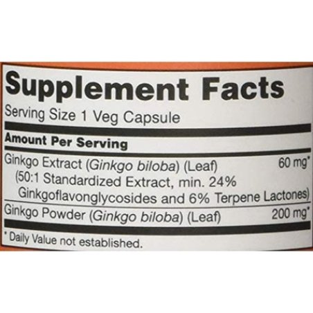 Now Foods Ginkgo Biloba Capsules 0.05kg