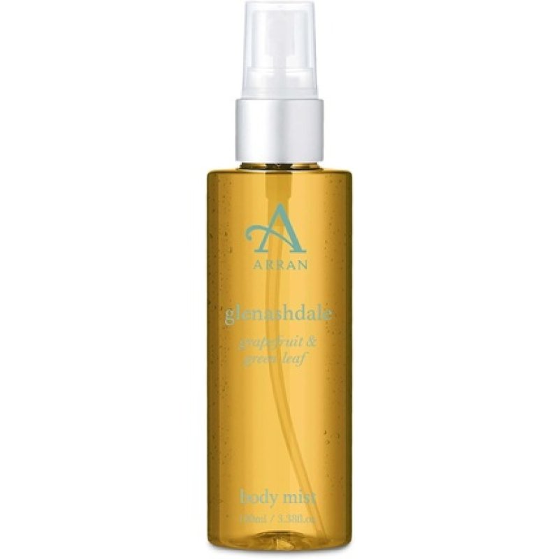 Arran Sense of Scotland Glenashdale Body Mist Spray 100ml Freshly Rasped Lemons, Grapefruit and Green Leaf Essential
