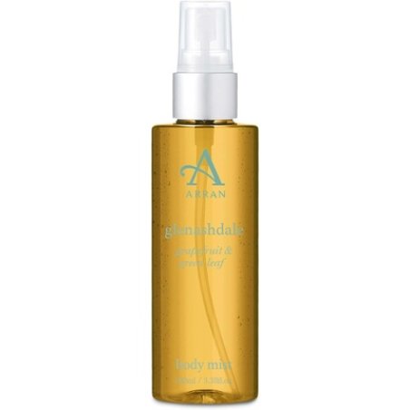 Arran Sense of Scotland Glenashdale Body Mist Spray 100ml Freshly Rasped Lemons, Grapefruit and Green Leaf Essential