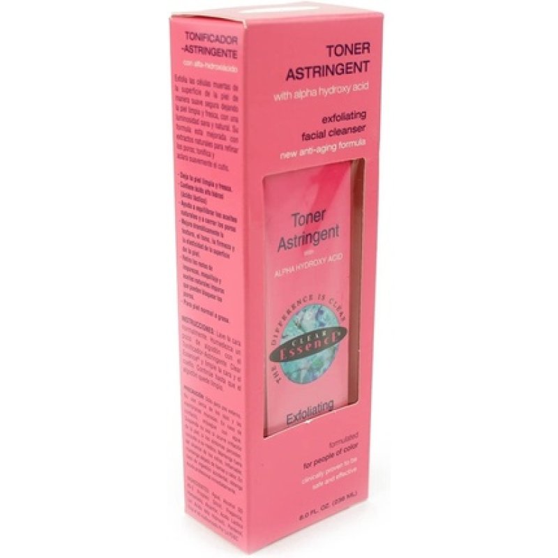 Clear Essence Anti-Aging Skin Toner Astringent with Alpha Hydroxy Acid 236ml