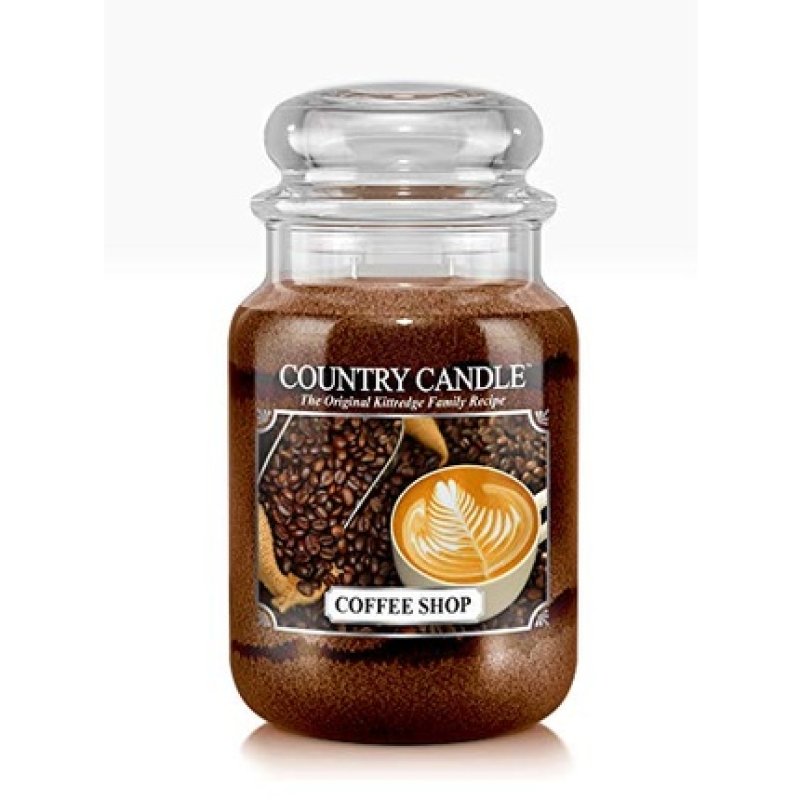 Country Candle Scented Jar Candle Large Coffee Shop 2-Wick Candle