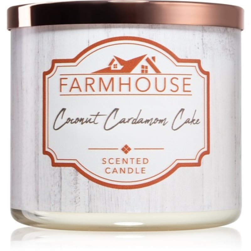 Kringle Candle Farmhouse Coconut Cardamom Cake Candle - 411 g