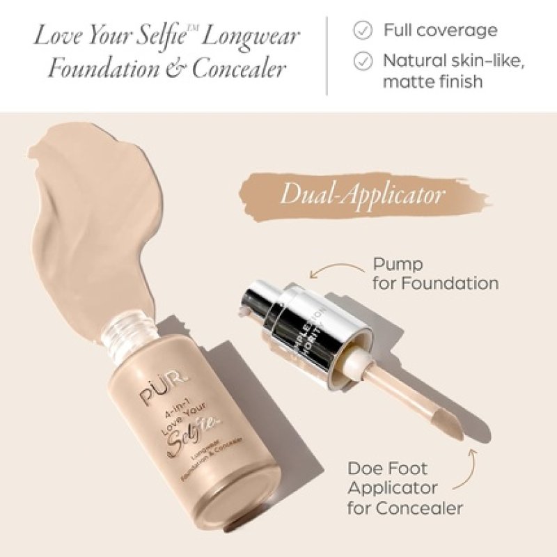 Pur Cosmetics 4-In-1 Love Your Selfie Longwear Foundation and Concealer