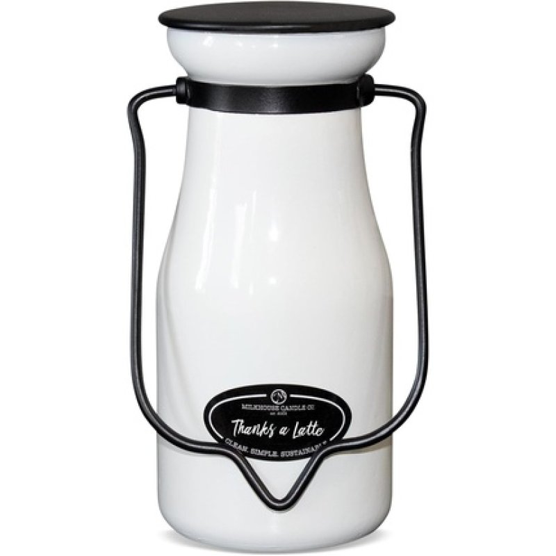 Milkhouse Candle Company 8 Ounce Milk Bottle Candle - Thanks A Latte