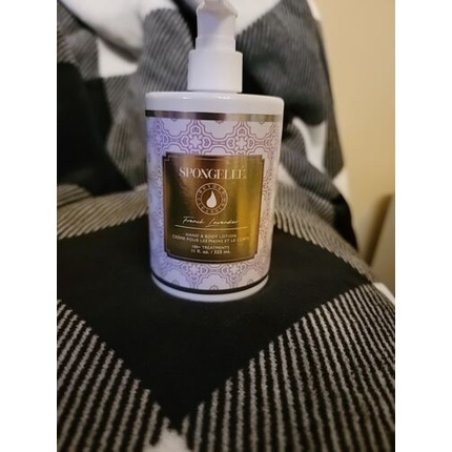 Bo-Go Spongelle French Lavender All-In-One Body Lotion Cream 11 Oz