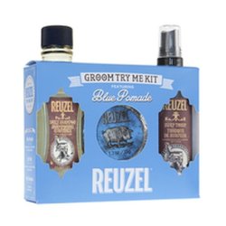Reuzel Blue Pomade Groom Try Me Kit - Hair Care Gift Set For Men
