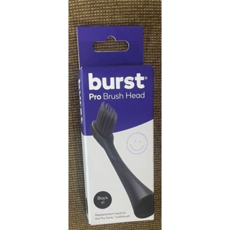 Burst Replacement Head for Electric Sonic Toothbrush - Black for Pro Sonic Brush