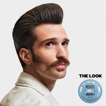 Reuzel Blue Strong Hold Pomade for High Shine Look