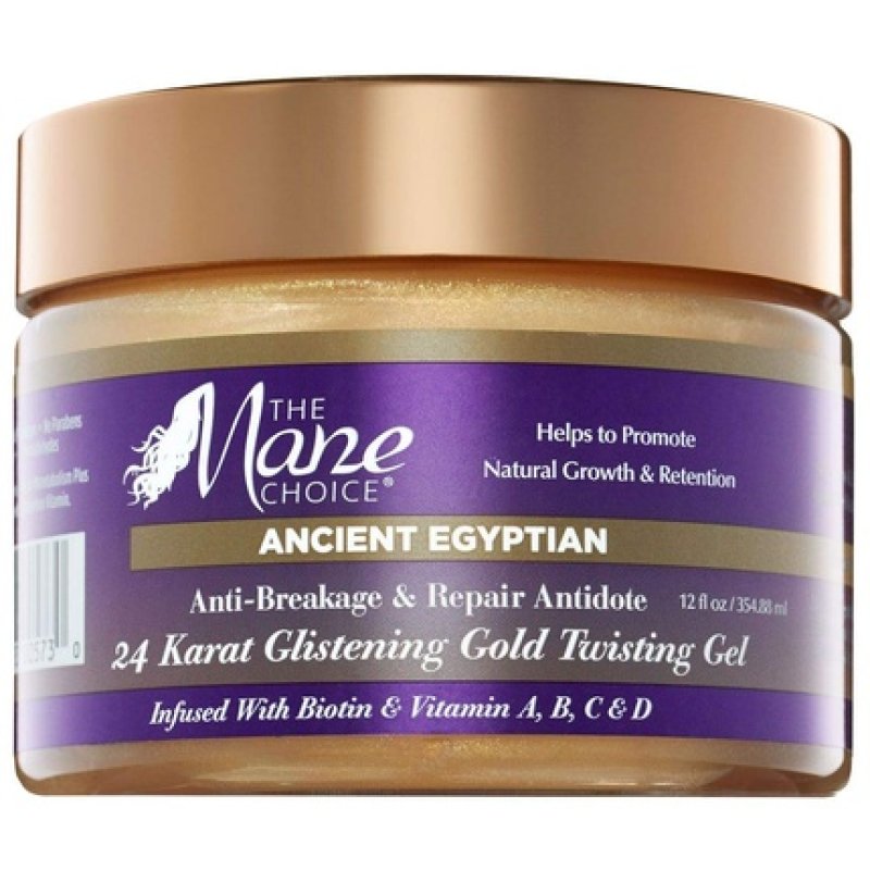 The Mane Choice Ancient Egyptian Anti-Breakage & Repair 24 Karat Gold Twisting Hair Gel 12oz