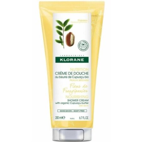 Klorane Nourishing Shower Cream with Organic Cupuaçu and Frangipani Flower 200ml