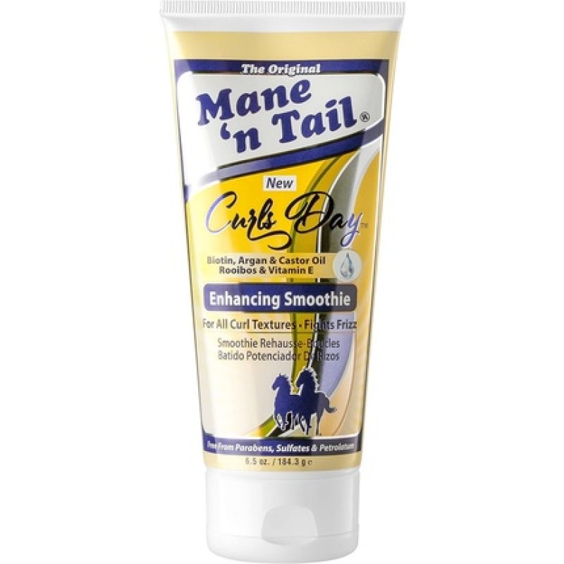 Mane 'n Tail Curls Day Enhancing Smoothie 184.3g - Coconut, Argan and Castor Oil - No Parabens, No Sulphates, No