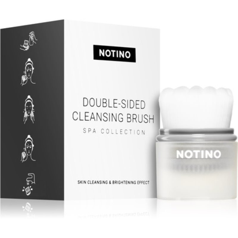 Notino Spa Collection Double-sided Cleansing Brush - Grey