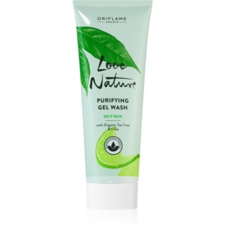 Oriflame Love Nature Organic Tea Tree & Lime Deep Cleansing Gel - 125 ml, for Oily and Problematic Skin