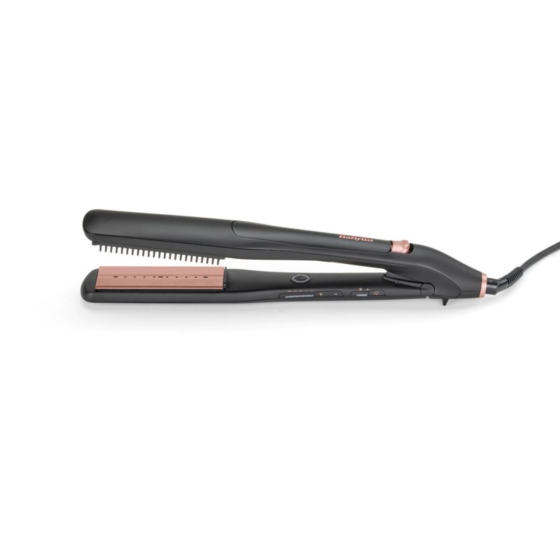 BaByliss ST596E hair styling tool Straightening iron Steam Beige, Black 2.5 m