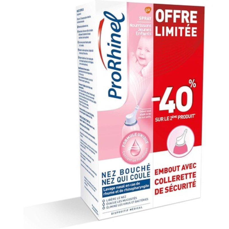 Prorhinel Nasal Spray for Infants and Young Children 100ml - Pack of 2
