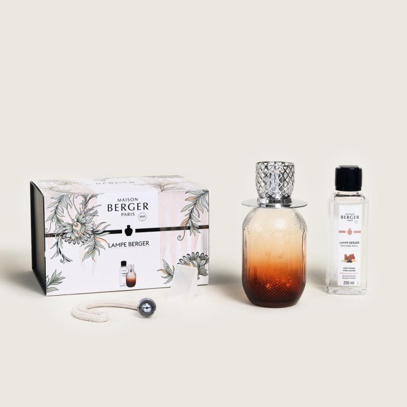 Maison Berger Paris 004793 diffuseur aromatique Vase Verre Ocre, Transparent