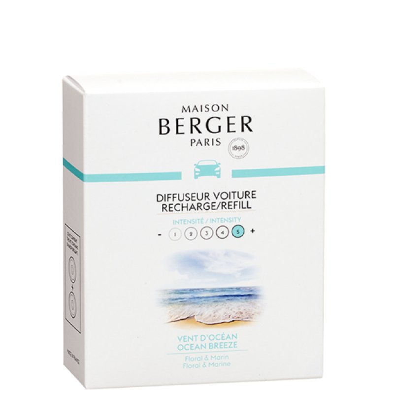 Lampe Berger Refill Car Diffuser Set Fragrance Refreshing Ocean Breeze