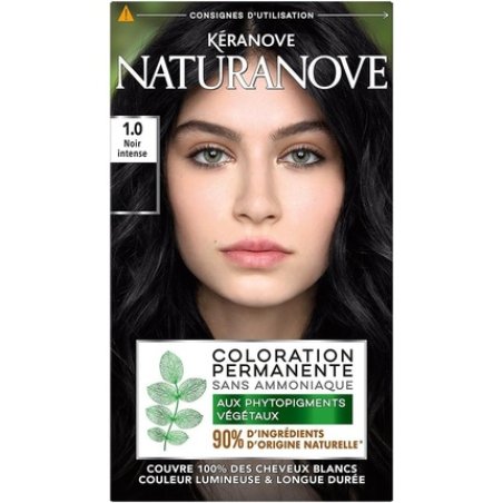 Keranove Naturanove Permanent Colouring with Vegetable Phytopigments Intense Black 1.0