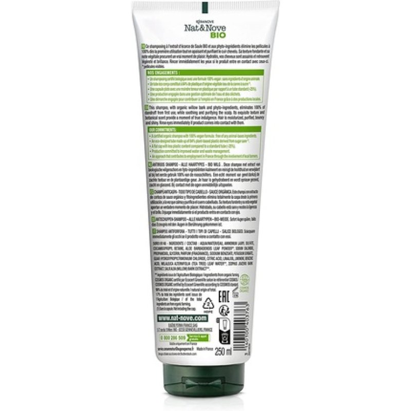 Nat&Nove Bio Willow Anti-Dandruff Shampoo 250ml