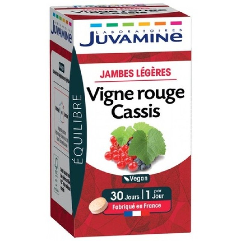 Juvamine Red Vine Black Currant Food Supplement 30 Tablets