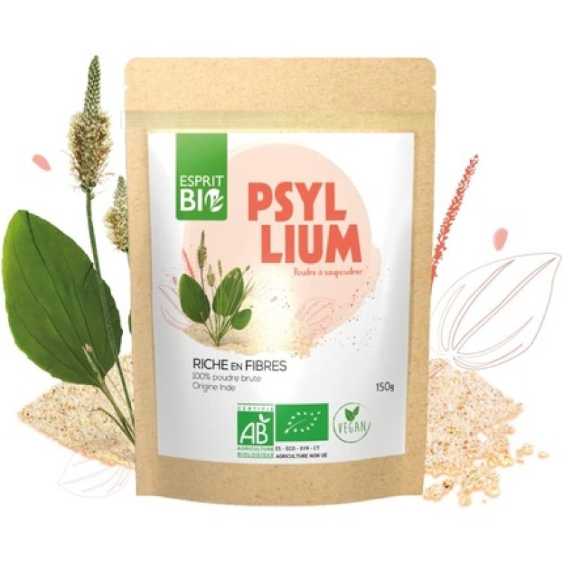 Esprit Organic Psyllium 150g Fiber for Intestinal Transit