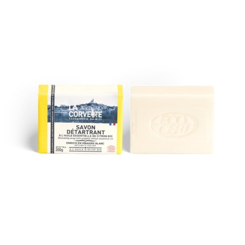 La Corvette Descaling Soap with Organic Lemon Essential Oil 200g