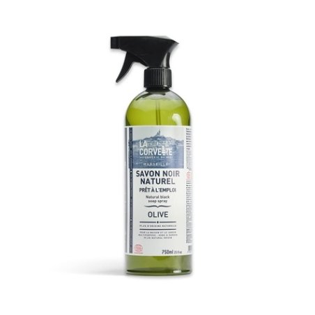 The Corvette Black Liquid Soap Eco ECOCERT Olive Spray 750ml