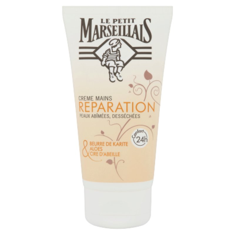 Le petit Marseillais Crème Mains Réparation Karité, Aloès & Cire d'Abeille 75 ml