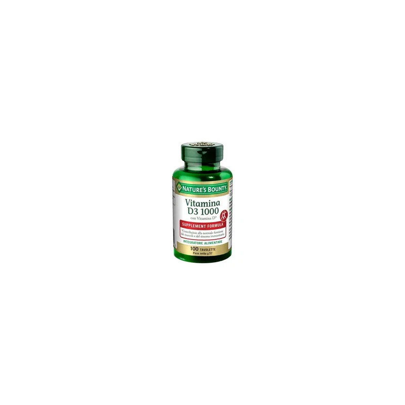 Nature's Bounty Vitamin D3 1000 100 Tablets