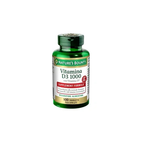 Nature's Bounty Vitamin D3 1000 100 Tablets