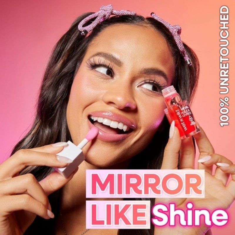 Wet N Wild Tinted Lip Oil Nourishing Non-Sticky Pink Lip Gloss Powered By 7