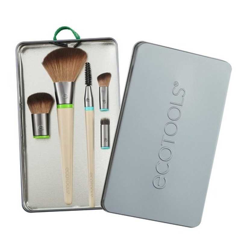 ECOTOOLS Essentials Total Face Fit Interchangeable Brush Set for Daily Face Essentials