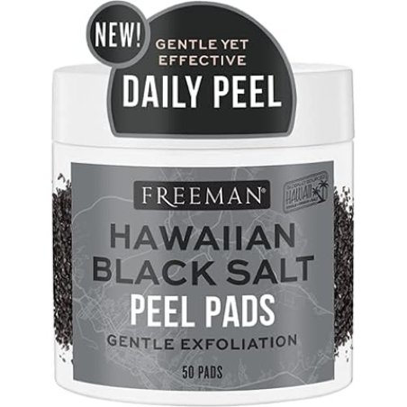 Hawaiian Black Salt Peel Pads Gentle Exfoliation