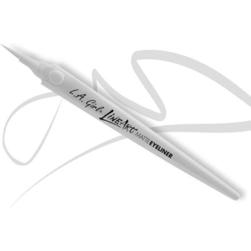 LA Girl Line Art Matte Eyeliner GLE715 White by Glitz