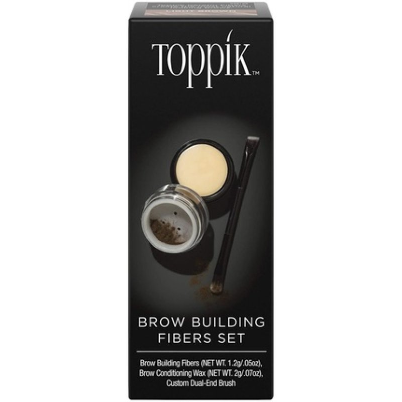 TOPPIK Brow Building Fibers Set Light Brown