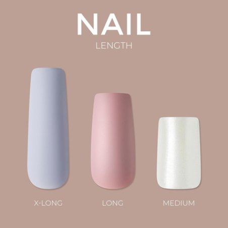 KISS Gel Sculpted Press-On Nails Hold Me Closer Off White Long Coffin Shape Includes 28 Nails 2g Glue 1 Manicure Stick