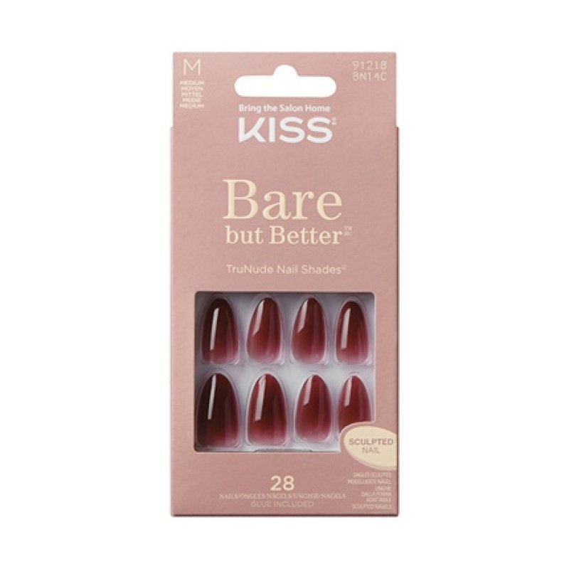 Kiss Bare-But-Better Gel Nails - 28 Pieces