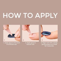 Kiss Gel Fantasy Press-On Nails with Nail Glue 'No Regrets' Light Pink