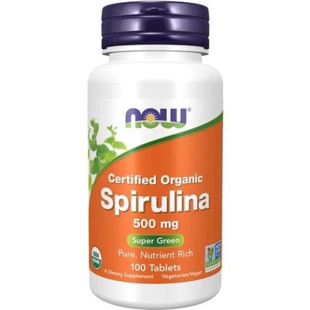 Now Foods Spirulina 500mg Tablets 100 Count